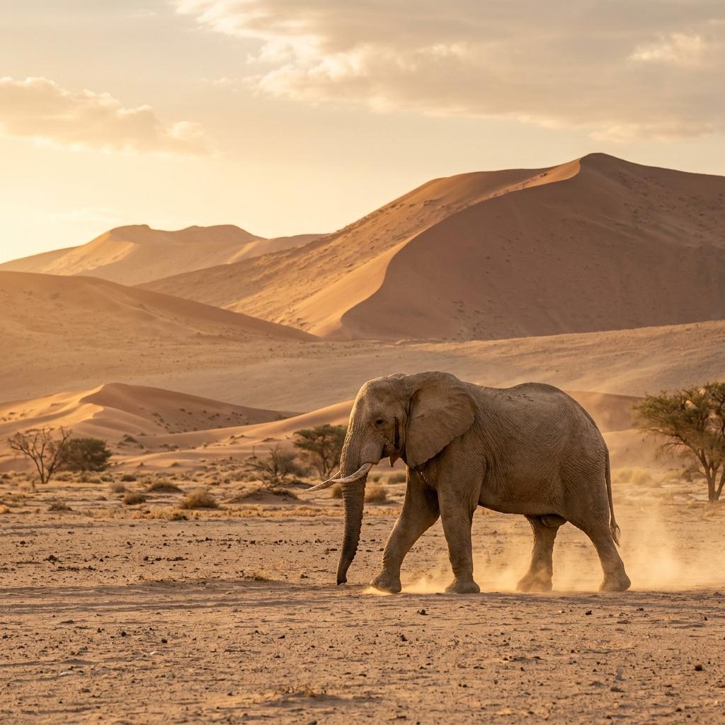 Editorial Namibia travel image representing Namibia Wildlife Guide; not documentary evidence
